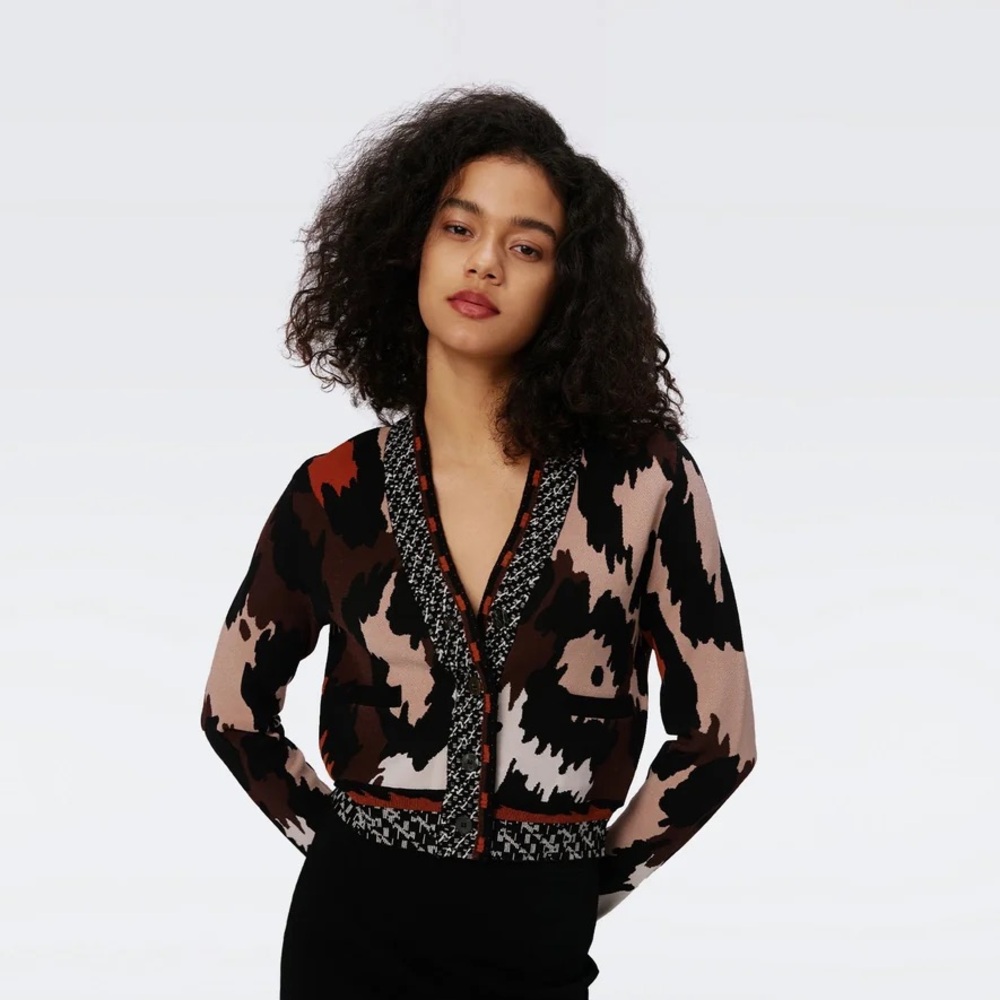 DVF cropped cardigan